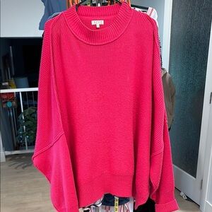 TCEC Pink Cowl Neck Sweater